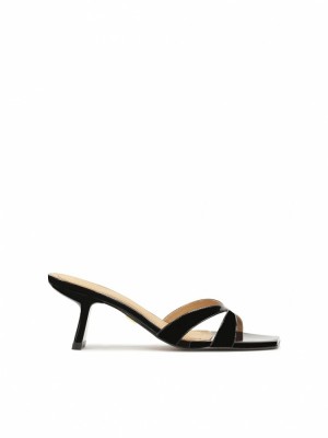 Mules Kazar Careja Damskie Czarne | 092HVYQPA