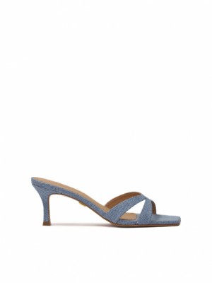 Mules Kazar Careja Damskie Niebieskie | 506KYCPJH