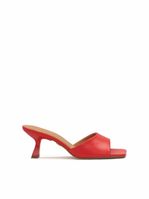 Mules Kazar Elvire Damskie Czerwone | 634EMZUDI
