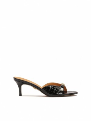 Mules Kazar Lucia Damskie Czarne | 918TKIBRN