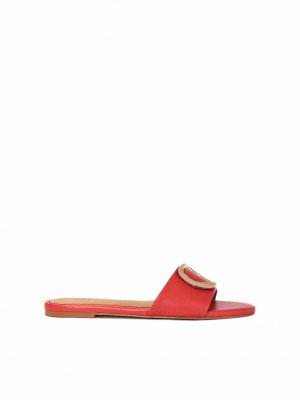 Mules Kazar Matilda Damskie Czerwone | 430RVDNTL