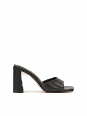 Mules Kazar Parrita Damskie Czarne | 712UXVPGN