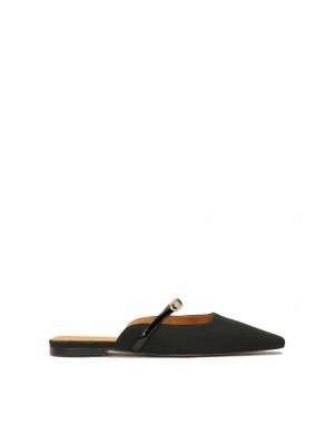 Mules Kazar Seline Damskie Czarne | 659KWQZDM