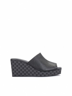 Mules Kazar Tami Damskie Czarne Szare | 182OYSUZA