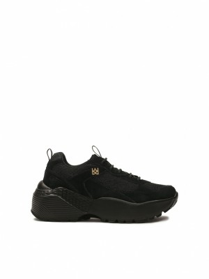 Trampki Kazar Avery Damskie Czarne | 824QUWFAP