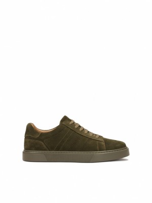 Trampki Kazar Silvan Męskie Khaki | 123FWBCLU